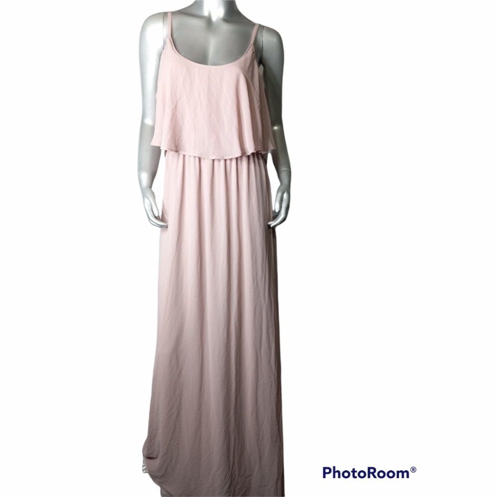 Show me your mumu caitlin ruffle maxi dress mauve